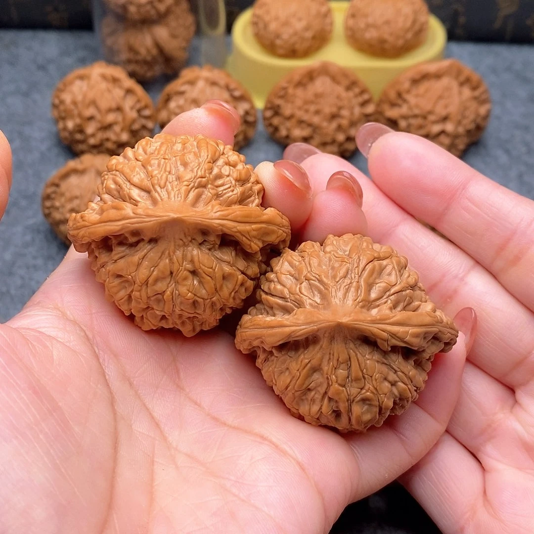 文玩核桃把件精品官帽48全品