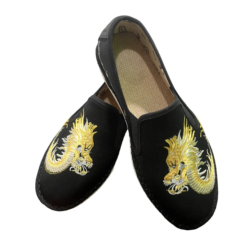 福利专场-耐磨套筒除臭素面薄款透气布鞋国潮绣花鞋职场休闲风