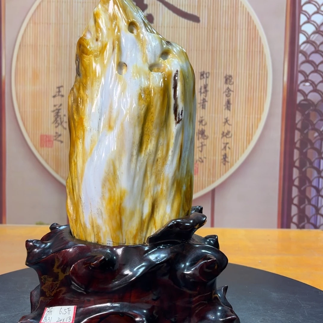 硅化玉（树化玉）未镶嵌摆件