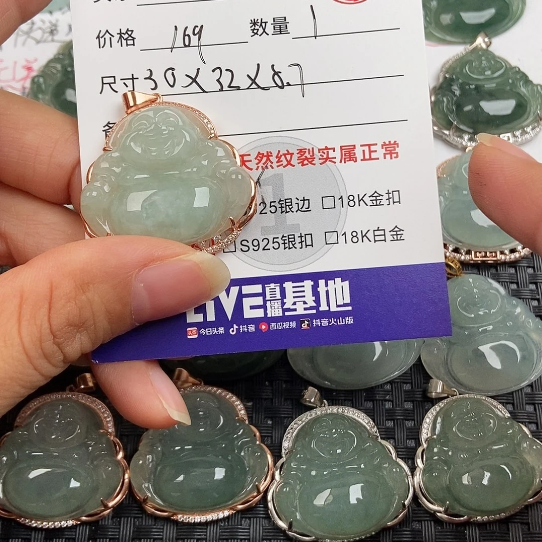 翡翠银S925镶嵌颈饰