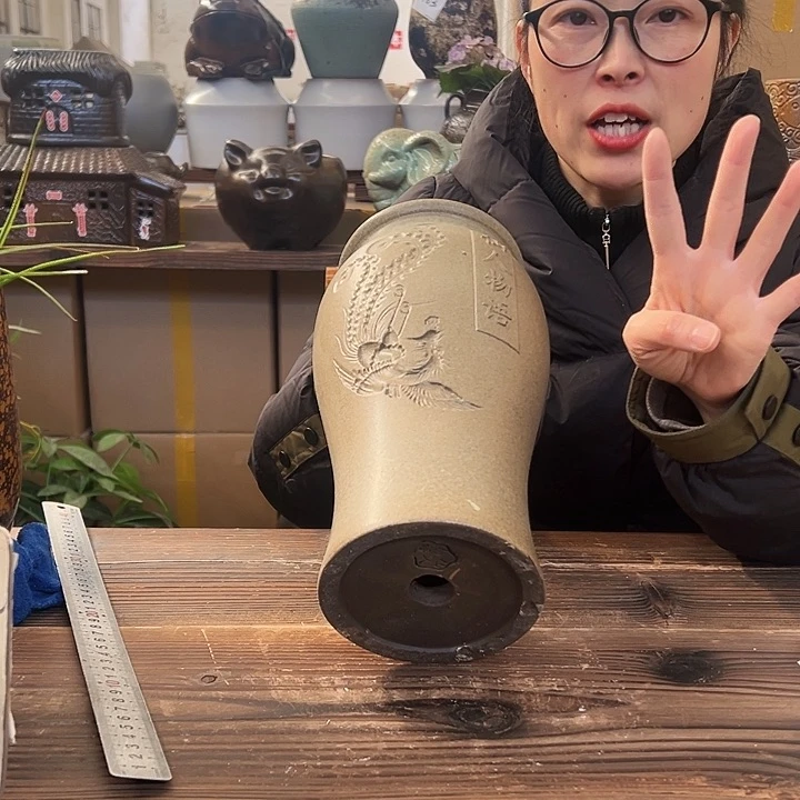 紫砂花盆34666666666666瑕疵