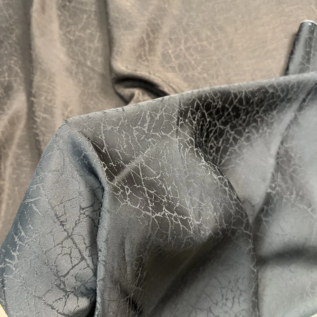 【黑龟】高定新中式香云纱 花萝提花布头（开裁不退换）