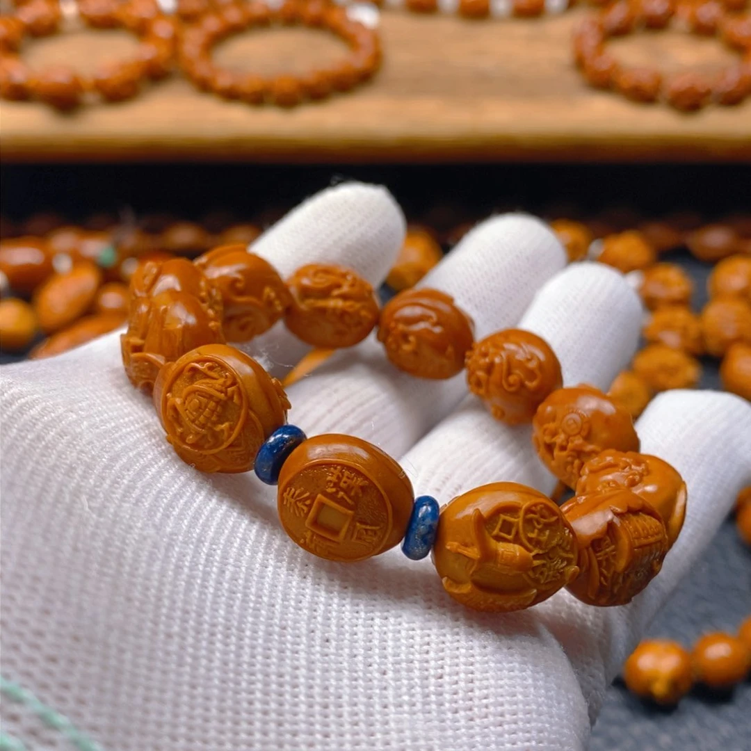 手串/手链橄榄核许忠英1.4秦风汉韵锦灰堆（不议价）