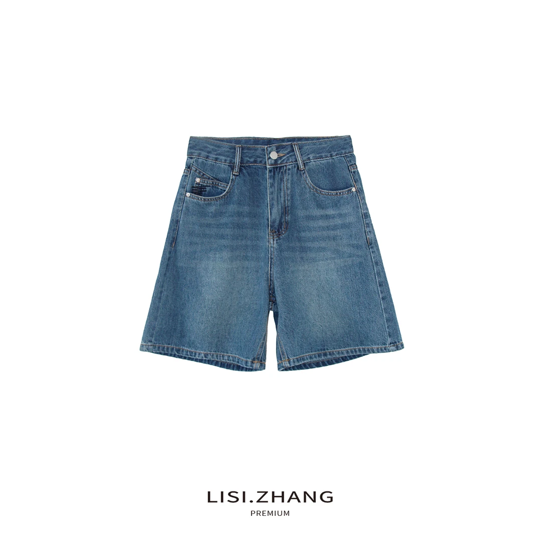 LISI.ZHANG--【牛仔短裤】基础百搭休闲牛仔裤热裤短裤