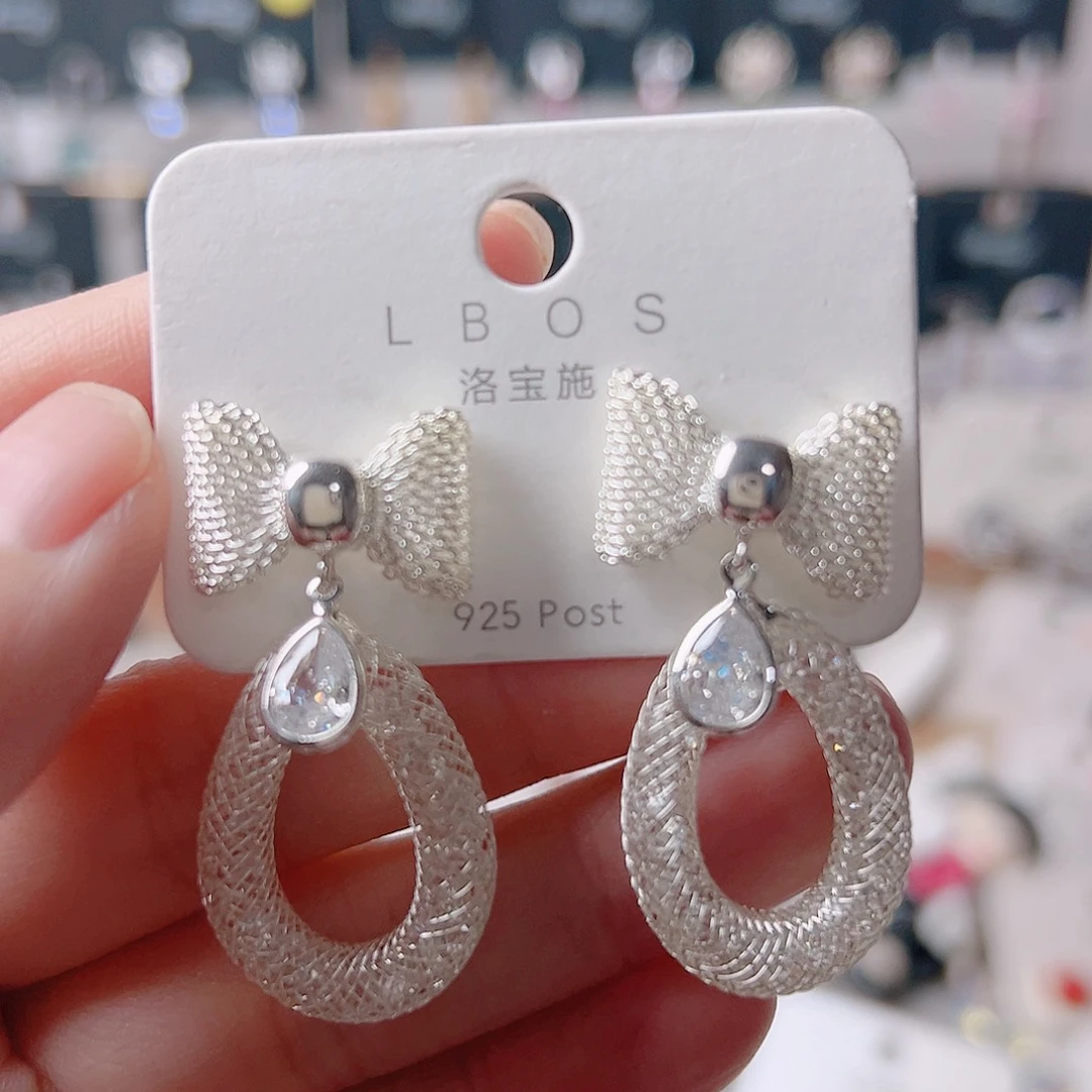 琉璃纯铜合金耳环的