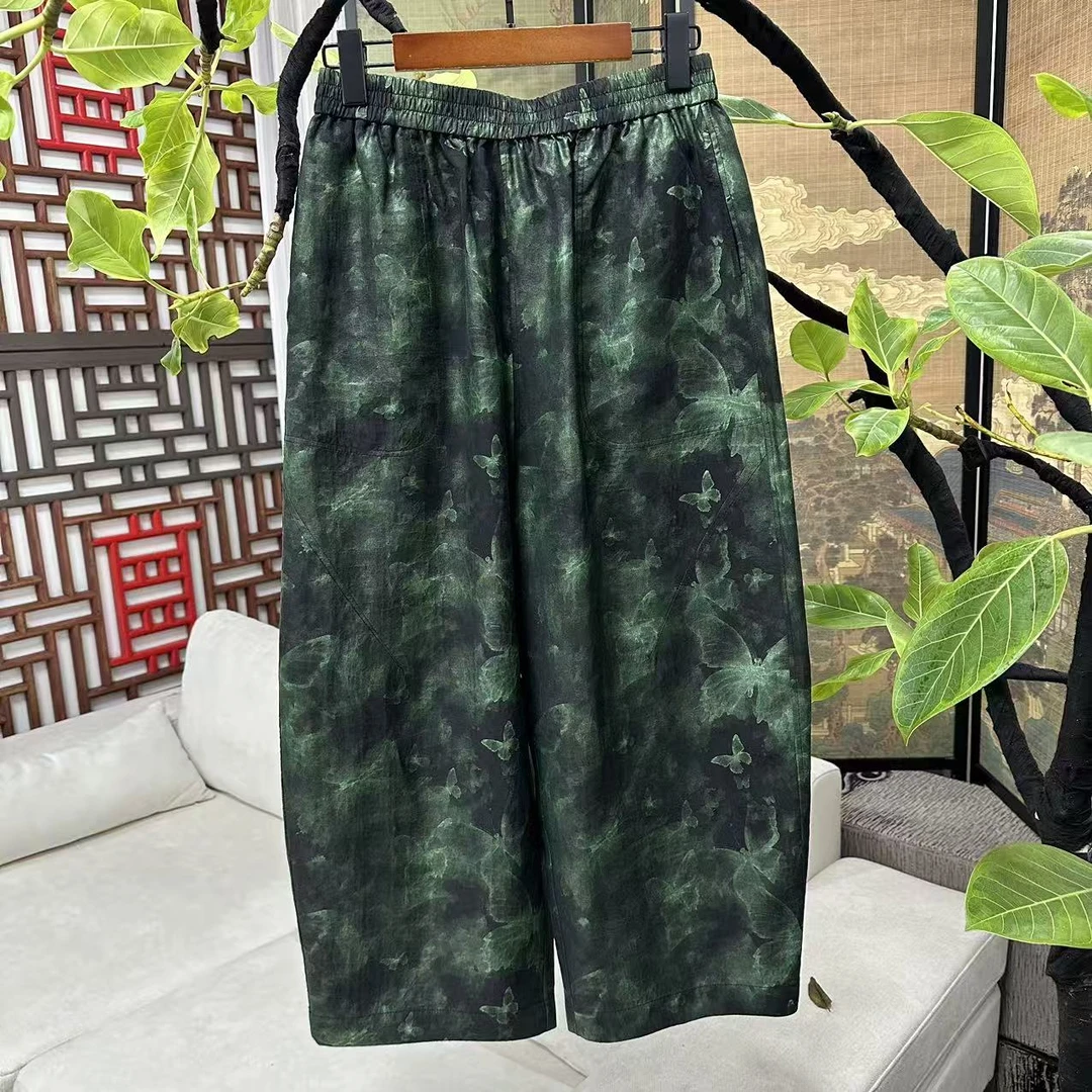 【黄心儿】香云纱长裤