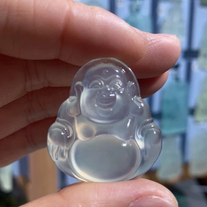 岫玉未镶嵌颈饰吊坠