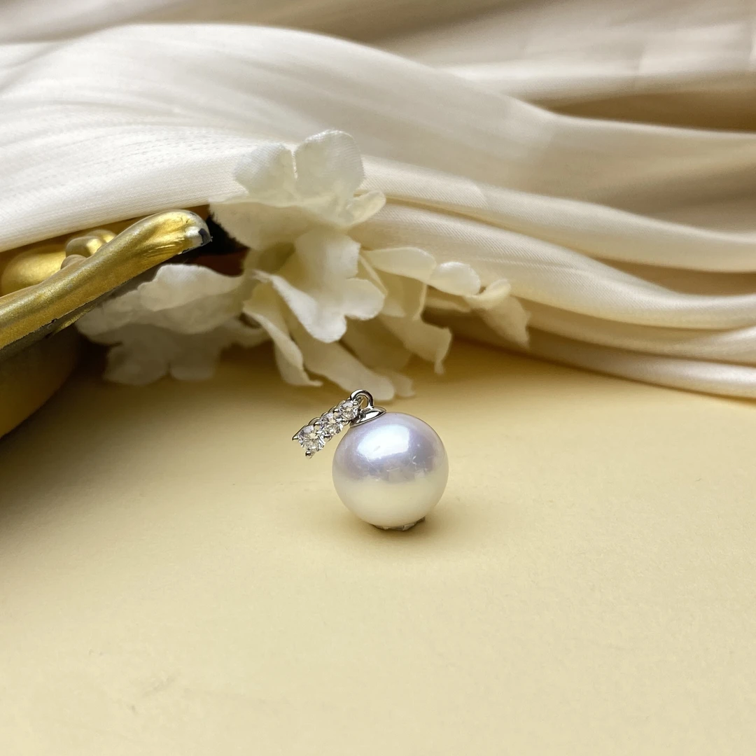 【小北好物】s925银淡水珍珠吊坠 2QH27X437【多样性发一件】约11mm+