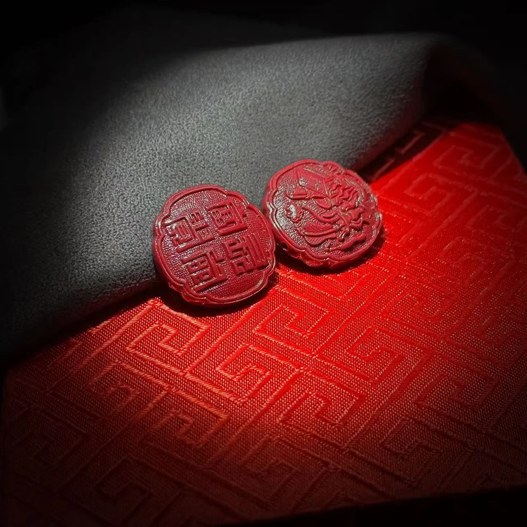 天然辰砂【缪老师严选】YY2033 朱砂圆形吊坠 多样性发其一