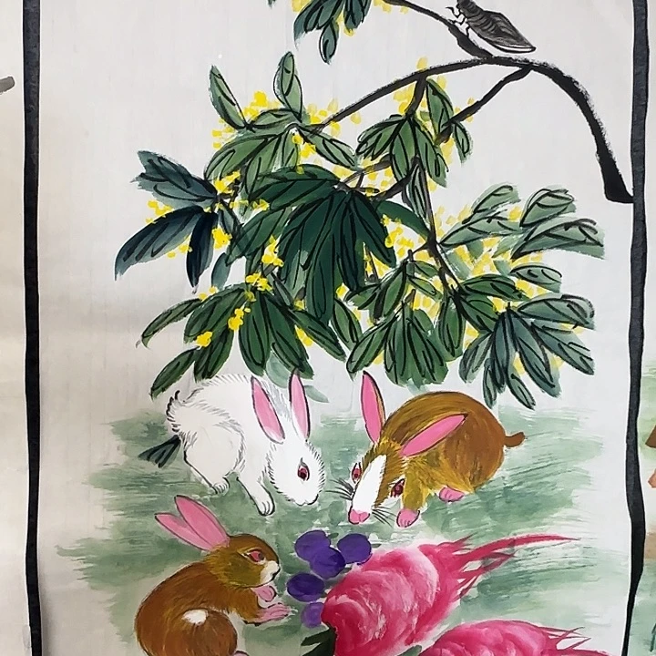 国画国画花鸟画作品