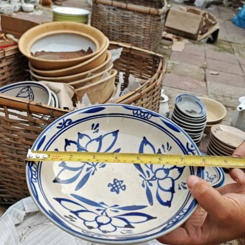 库存微瑕手绘碗一个