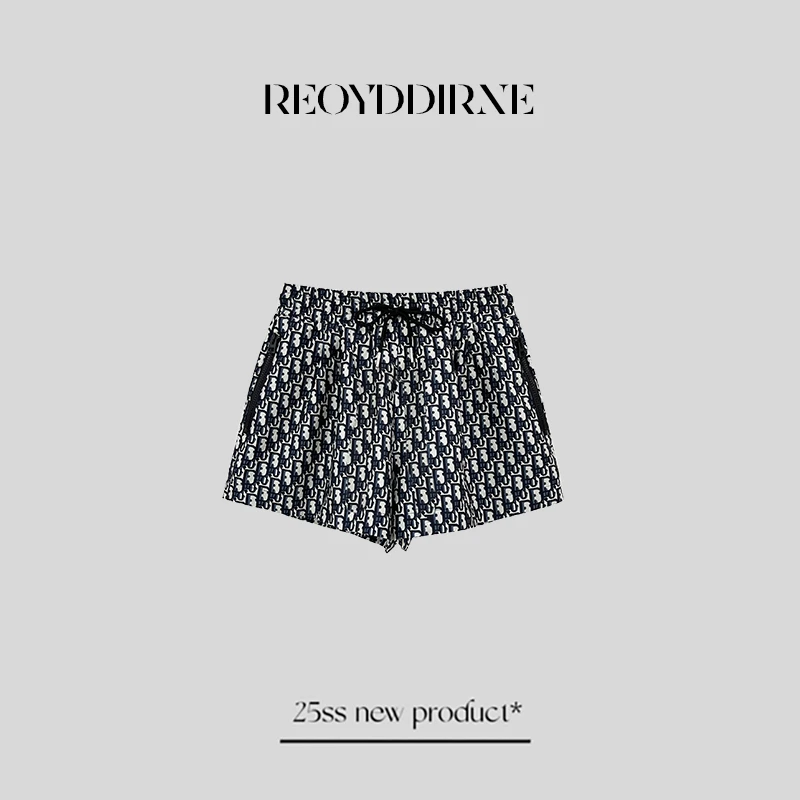 【Reoyddirne】25夏高腰轻奢时尚女老花百搭短裤86250