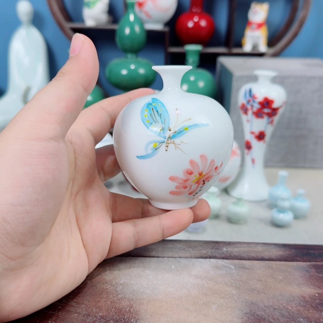 陶瓷手工小花器摆件