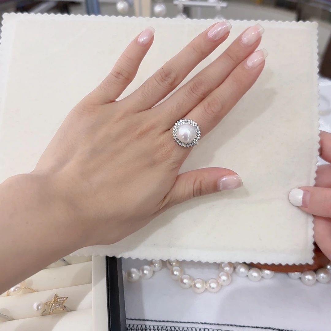 未镶嵌戒指淡水珍珠