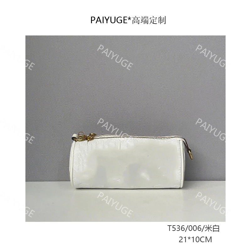 T536/CH006/米白 Paiyuge高端订制女士手提单肩包斜挎包2451