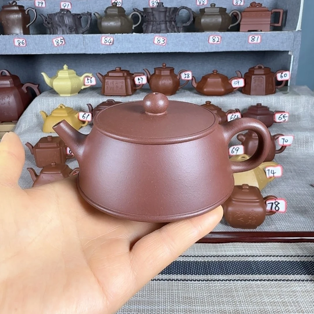 紫泥茶壶半手工制作