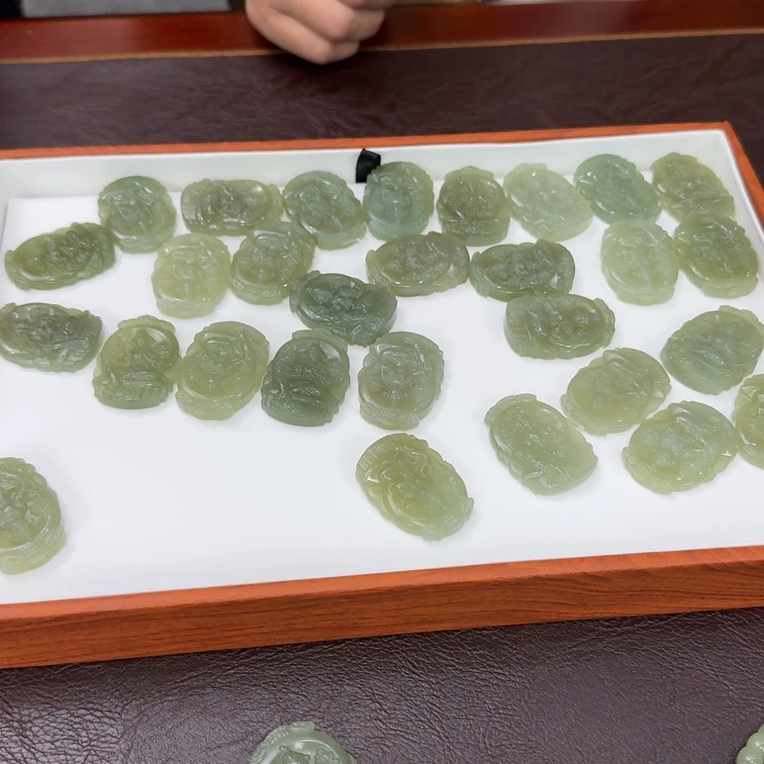 和田玉未镶嵌颈饰1112倩倩多样性发其一