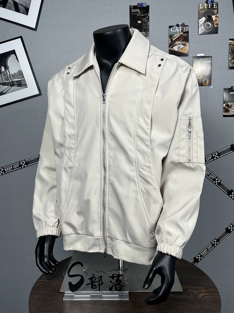 【逗逗】2025Cleanfit日系街头翻领飞行员夹克宽松潮流外套S692