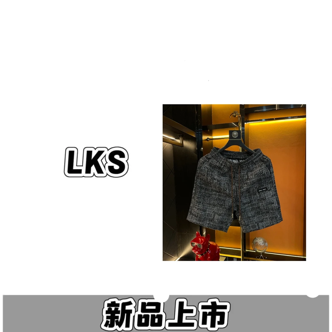 九九-D215-夏季新款奢潮重工刺绣百搭男士短裤轻奢潮流美式复古