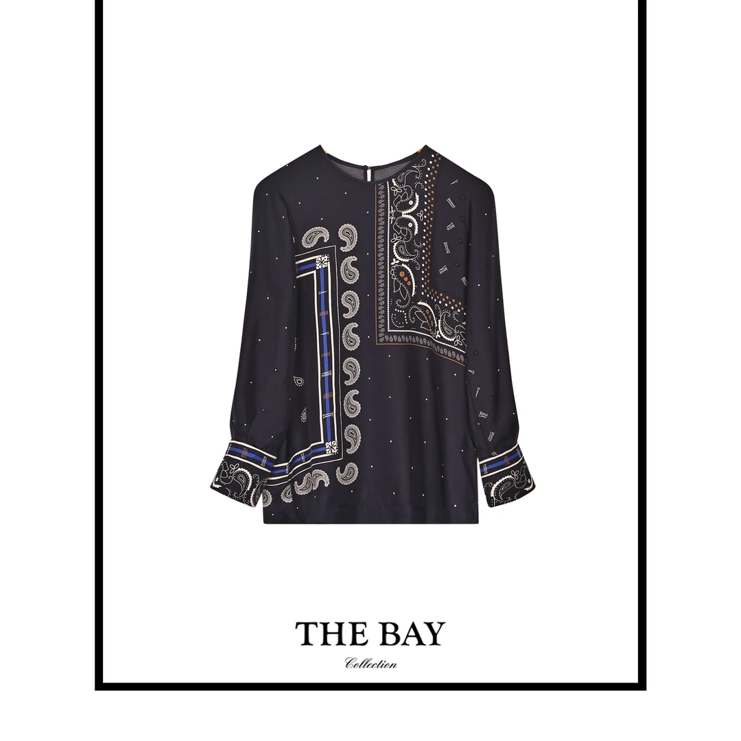 TheBay【巴比伦】意大利佩斯里花纹上衣YCTB00182