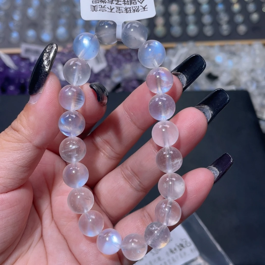 椰****手链未镶嵌长石蓝月光手链10mm