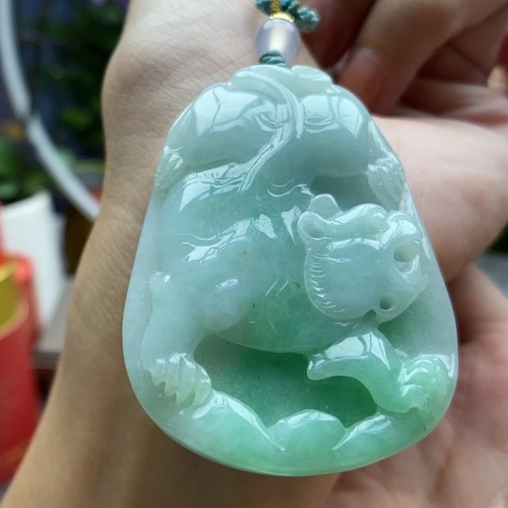 翡翠未镶嵌颈饰吊坠46