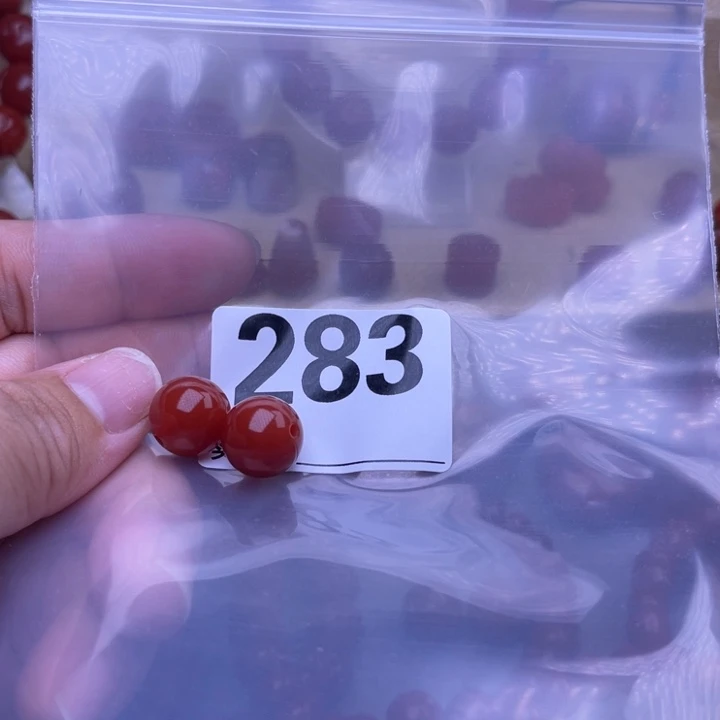 墨***沙南红玛瑙未镶嵌颈饰