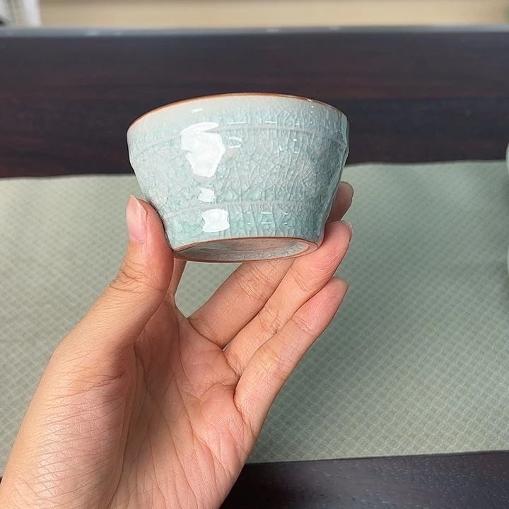 龙泉云间青瓷小米茶器