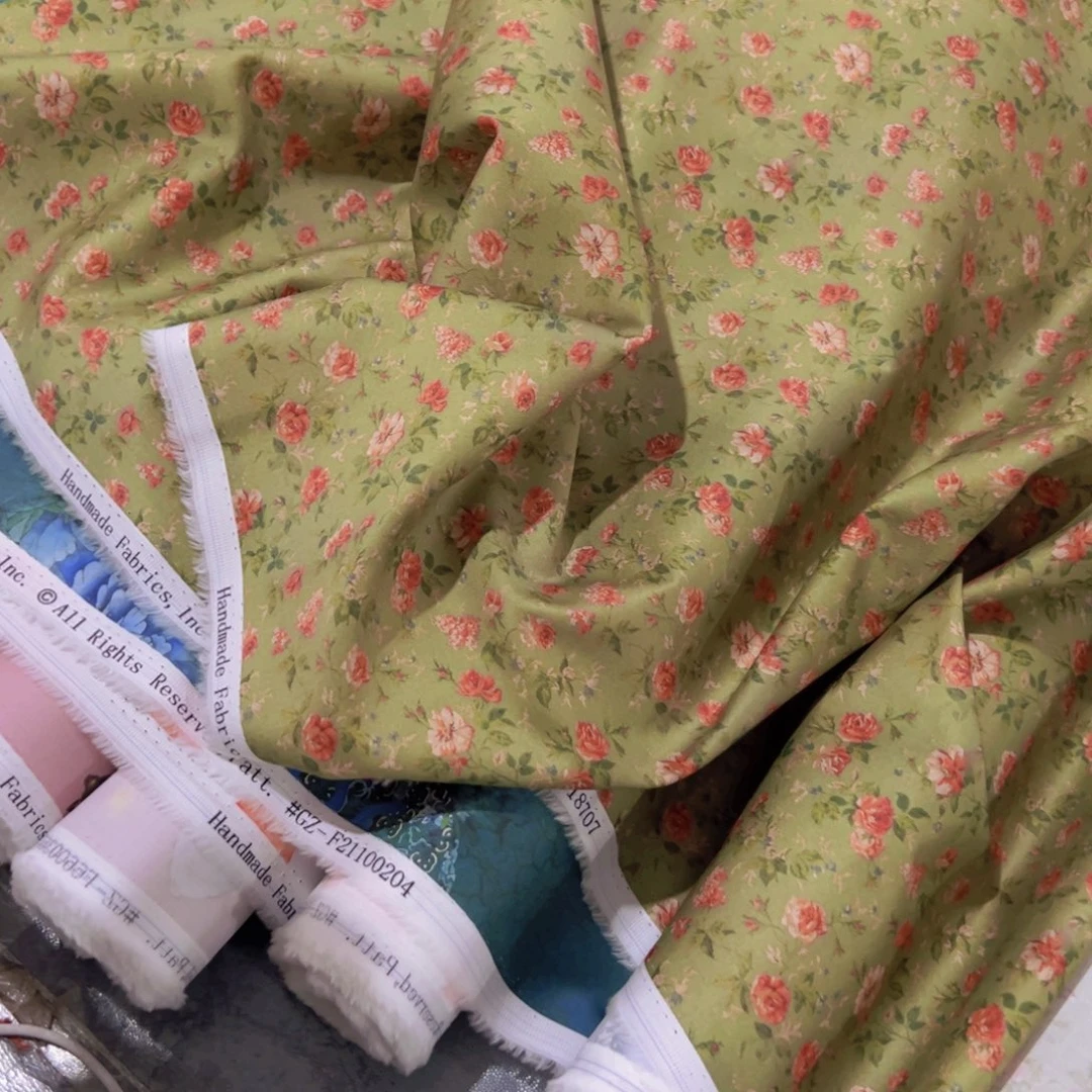 一米价纯棉60支高品贡缎1.5米宽果子布艺地卷