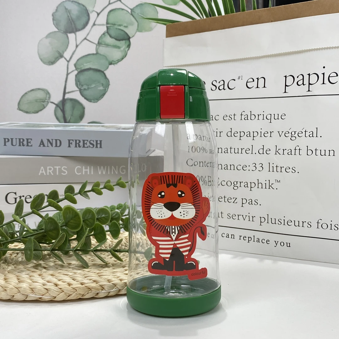 便携运动水杯配杯套学生创意可爱时尚男女同款大容量塑料杯25138