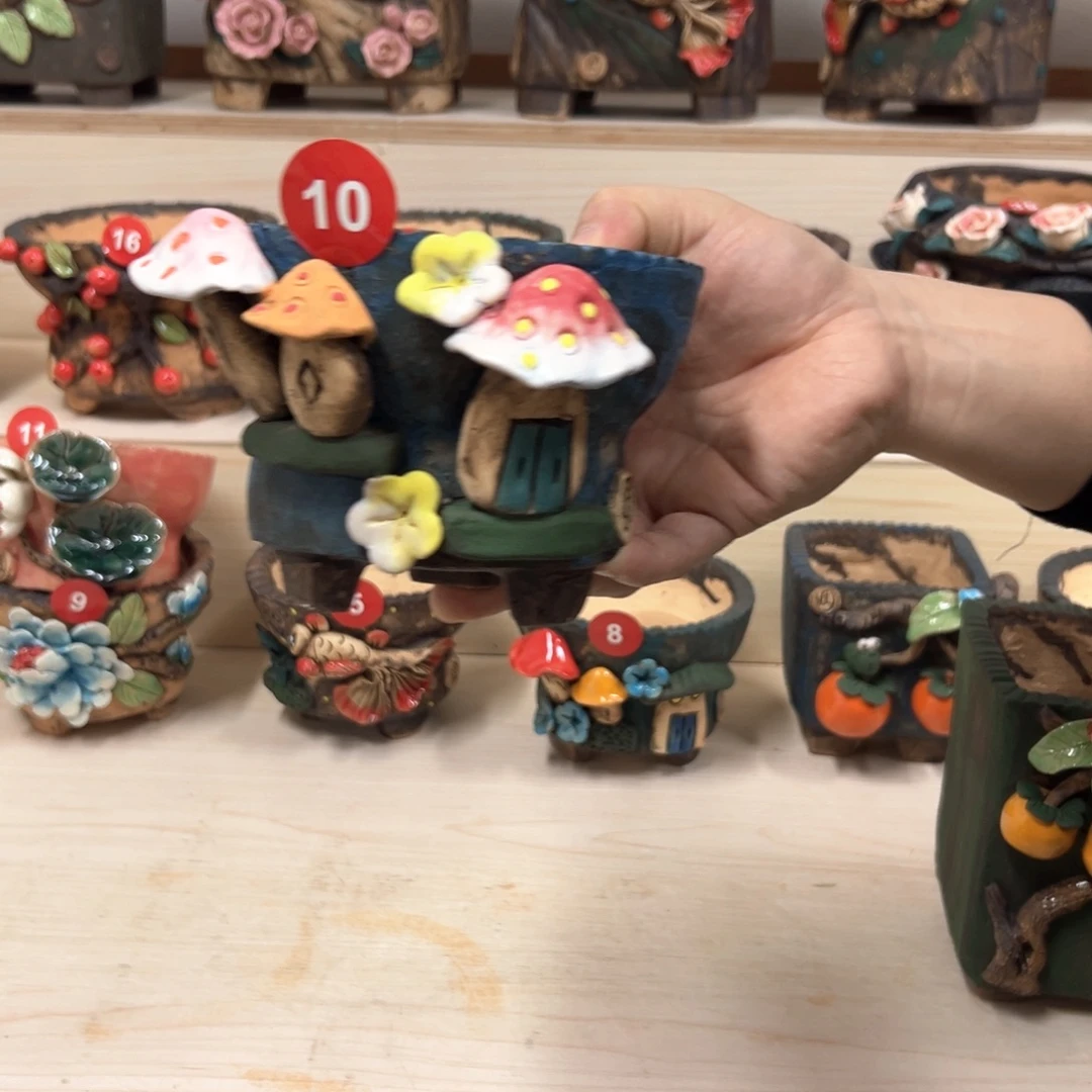 花盆紫砂10号内口11.5外高10
