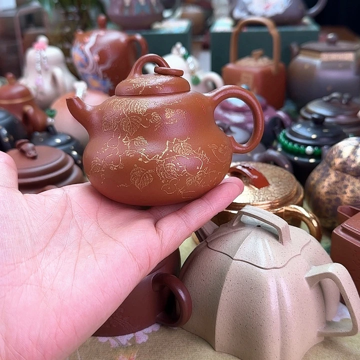 茶壶紫砂葫芦小红泥