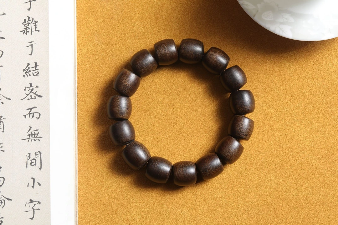 越南芽庄白棋楠沉水老料1.4桶珠