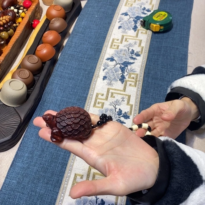 犀角紫檀 仙龟把件