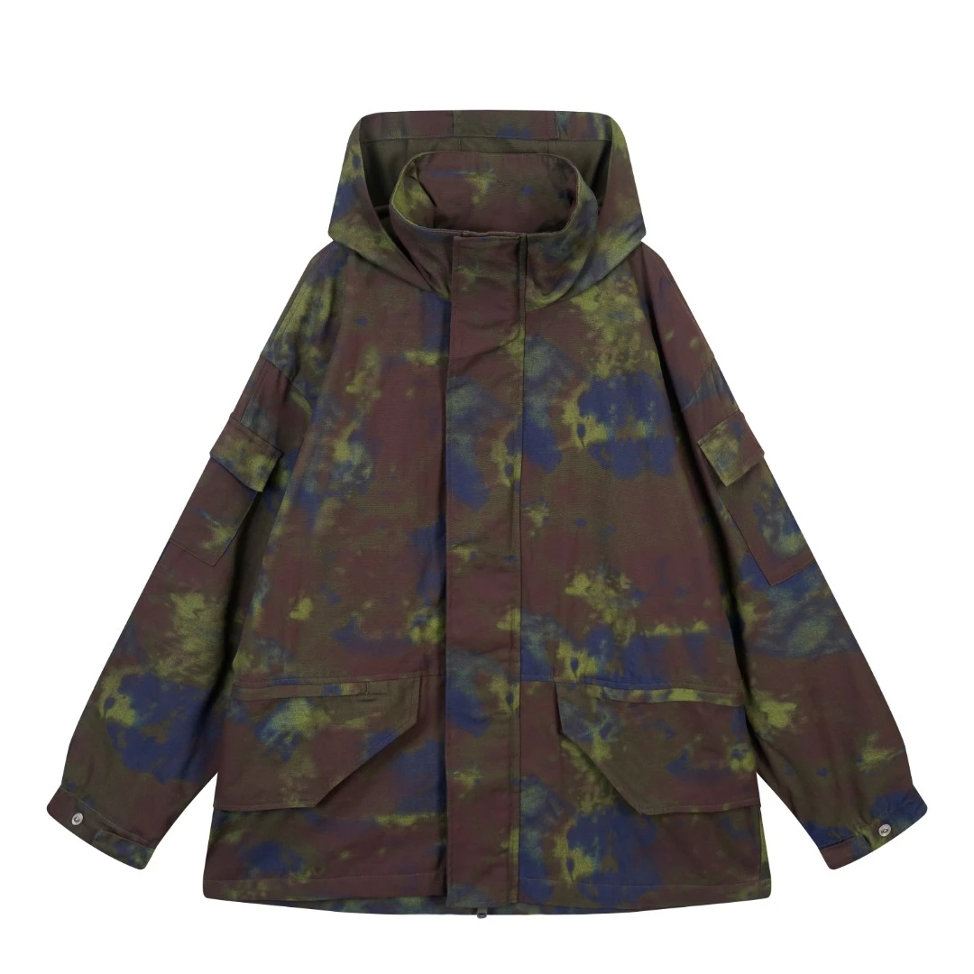 迷彩渲染秋季百搭复古宽松外套   6602