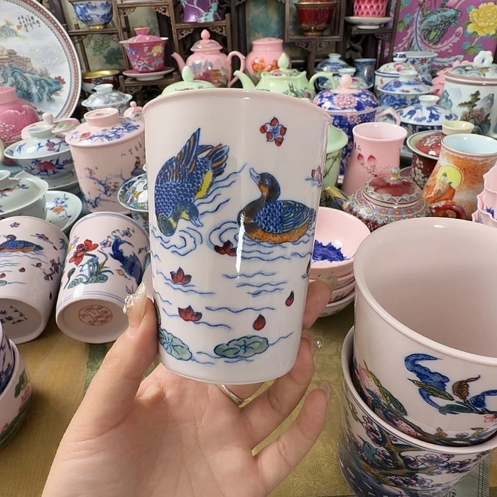 粒***麻摆件瓷景德镇陶瓷