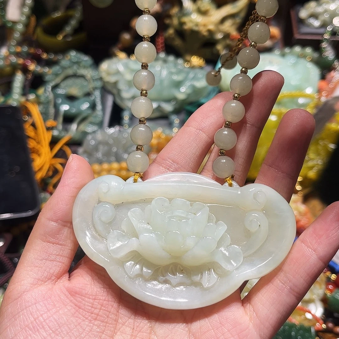 未镶嵌岫玉毛衣链