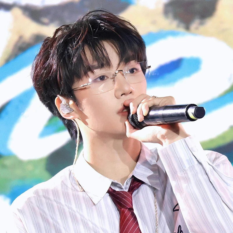 张峻铭小酷coola同款无框眼镜男近视度数可配痞帅帅哥说唱rapper