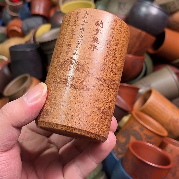 紫砂茶杯全手工紫砂主人杯