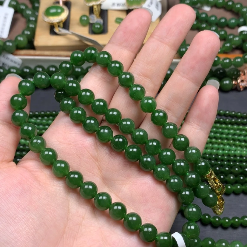 【闪购商品】颈饰未镶嵌和田玉（碧玉）紅8m