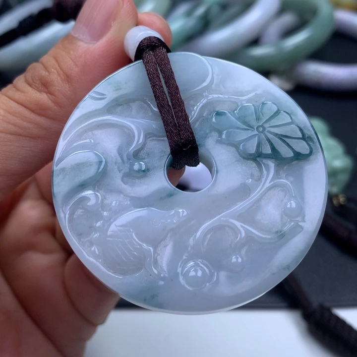 翡翠未镶嵌颈饰翡翠A货S015