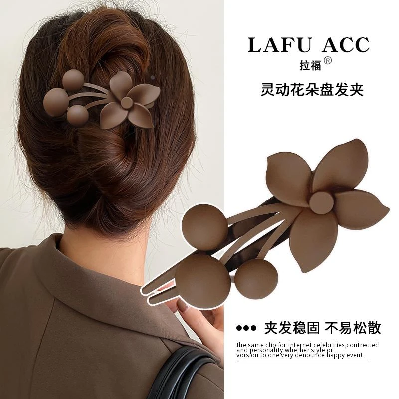高级感发夹女抓夹脑勺网红夹子盘发神器2025新款一字夹发卡头饰