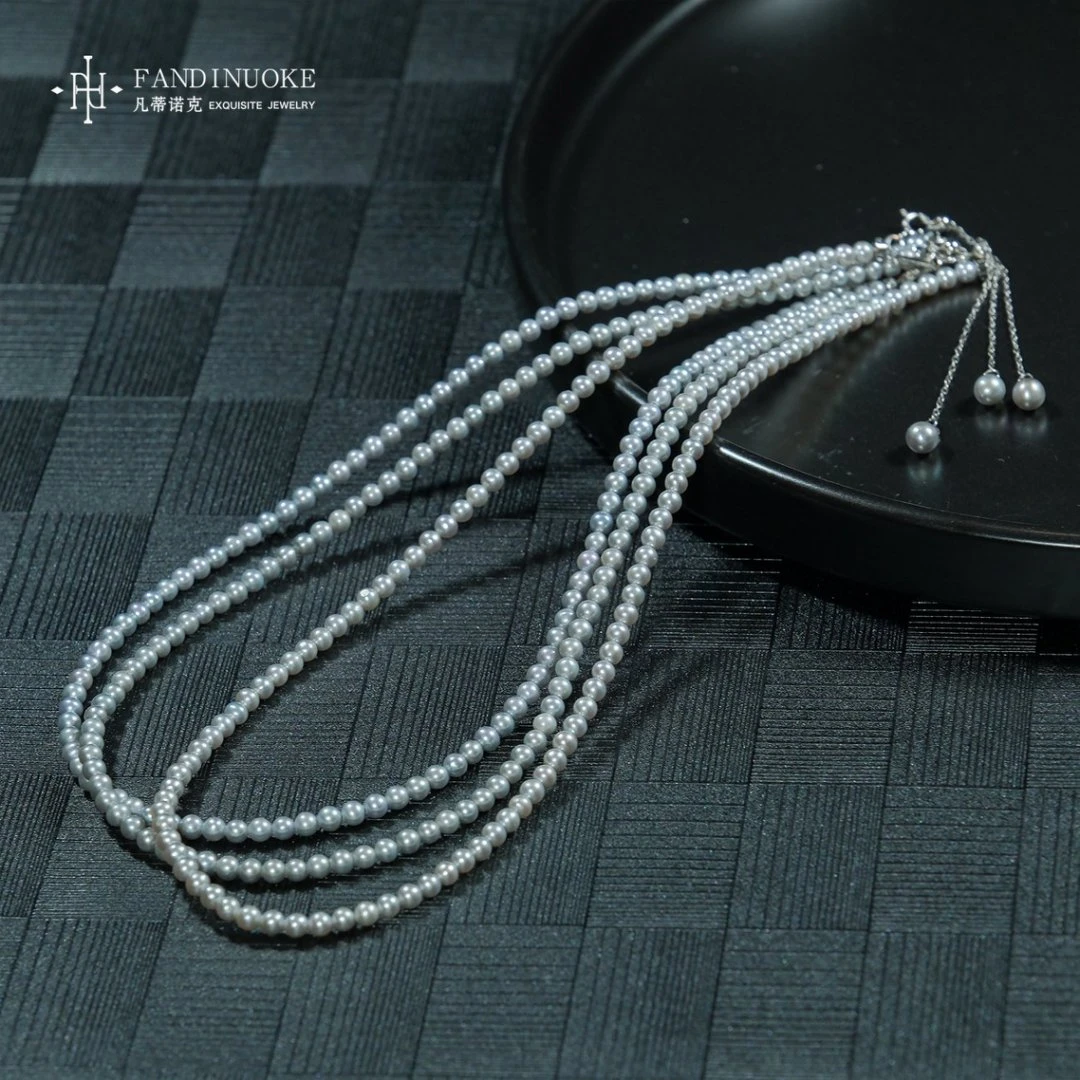 【加加专属】天然淡水蓝血冷光BABY满串小米珠项链-多样性发货发一