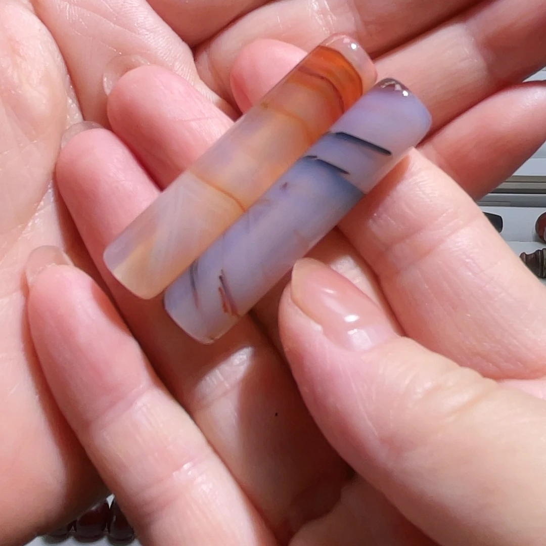 吊坠玛瑙未镶嵌玛瑙管珠珠