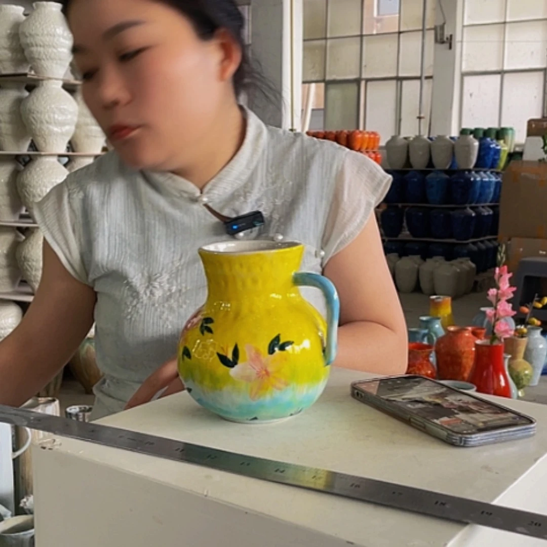 【闪购商品】景德镇陶瓷手绘花瓶