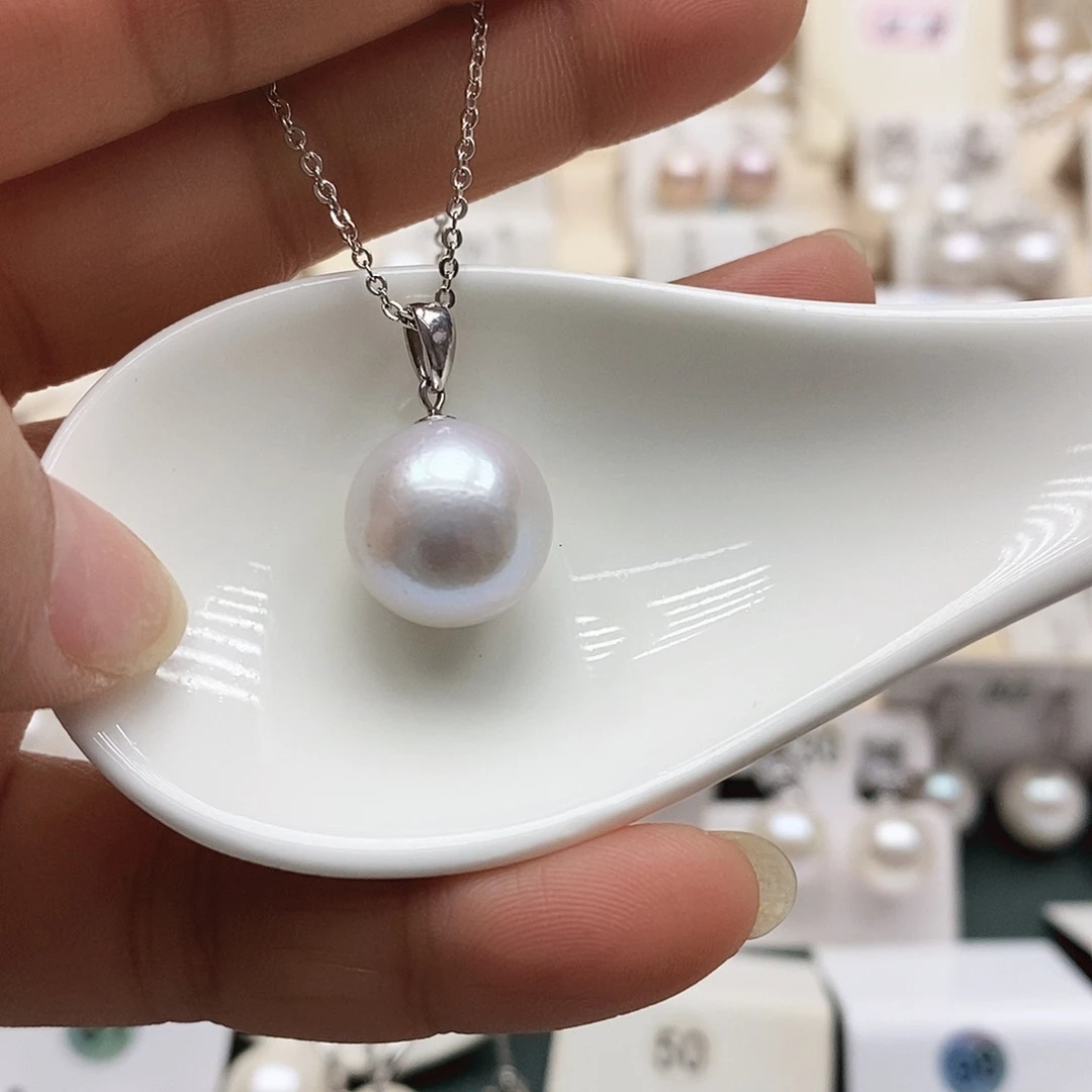 淡水珍珠颈饰银S925镶嵌