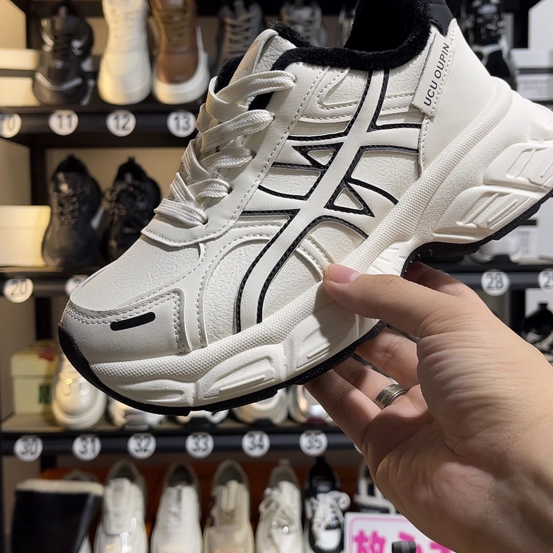 鱼嘴鞋老爹鞋39码加绒