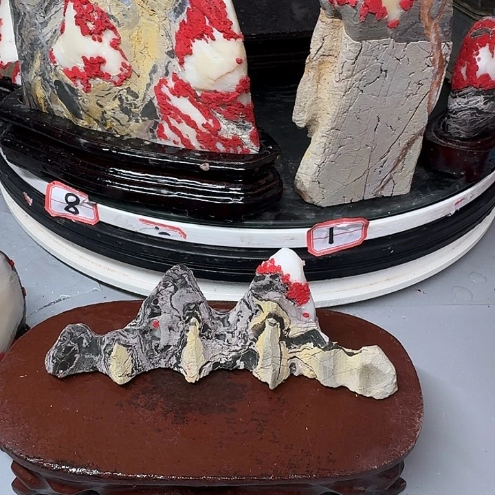 石材村*人灵璧石白灵玉