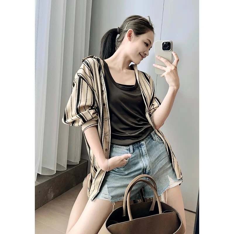 美洋MEIYANG【现货】芝士条衬衫 特种绣色织条纹|轻奢休闲衬衣