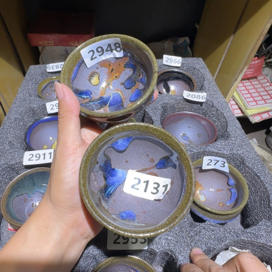 ****男茶盏福建盏茶器两只